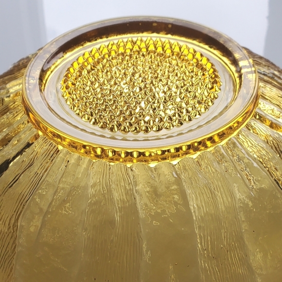 10"๐ป"Country Garden"๐ป Honey Gold ๐ป Bowl by Anchor Hocking - Picture 6 of 9
